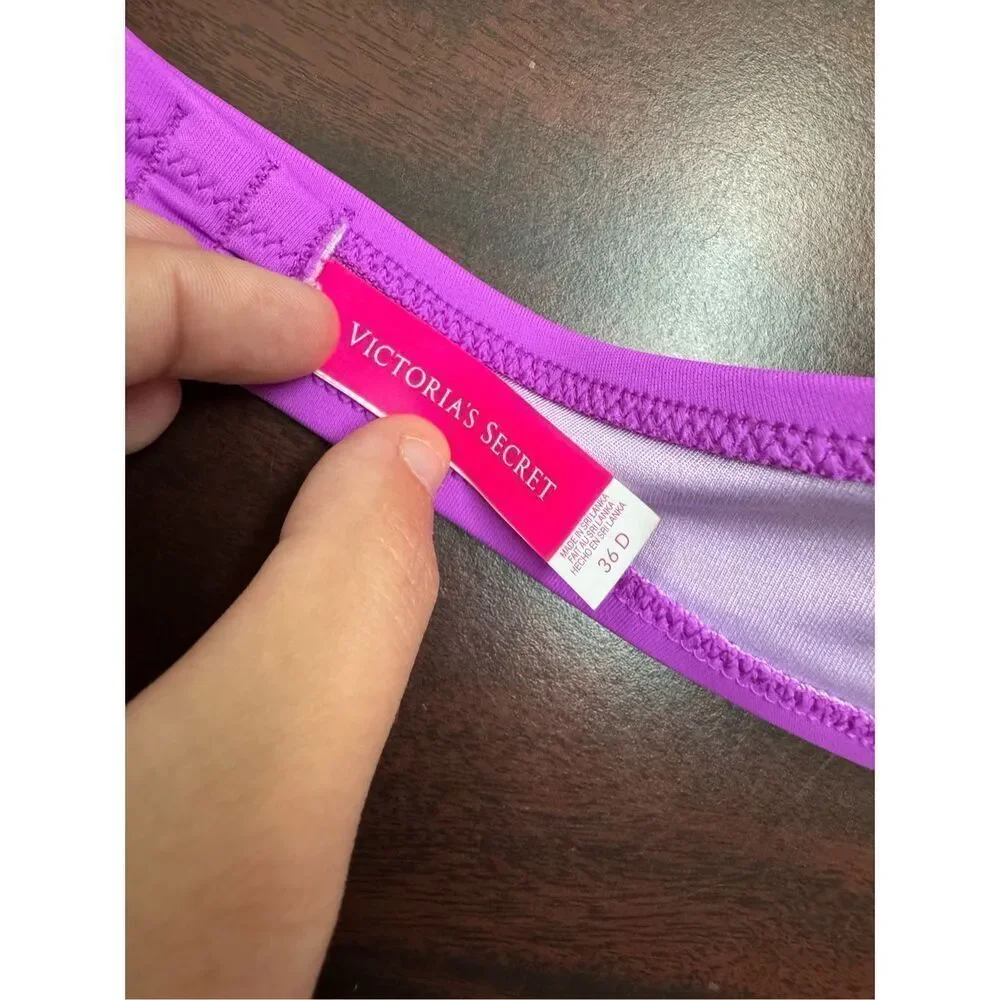 Victoria’s Secret Purple Strapless Bikini Top Size 36D
